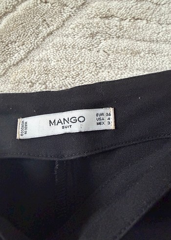 Mango Kadın Siyah Kumaş Pantolon - Görsel 2