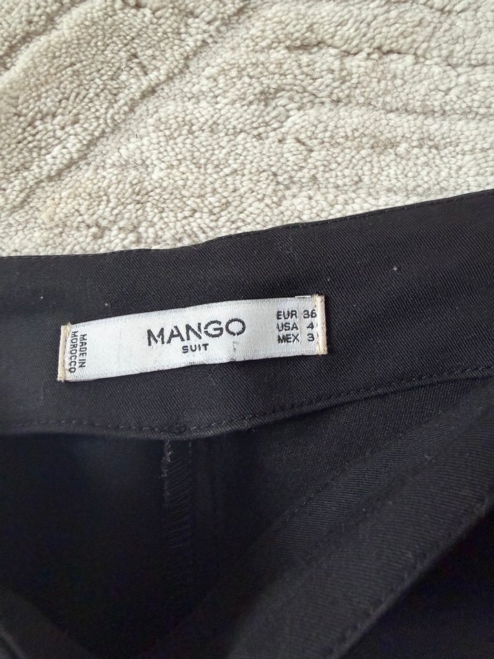 Mango Kadın Siyah Kumaş Pantolon - Görsel 2