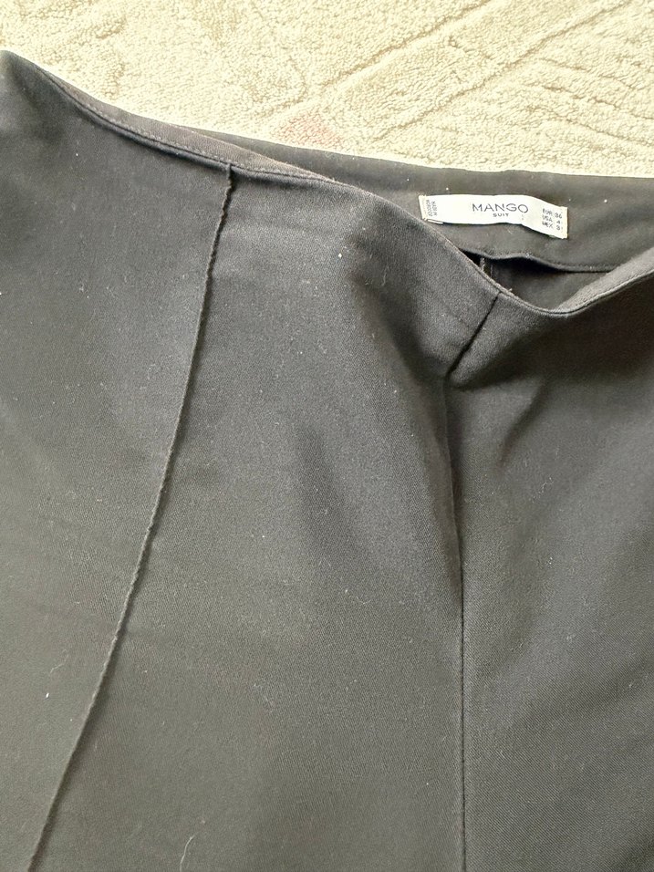 Mango Kadın Siyah Kumaş Pantolon - Görsel 3