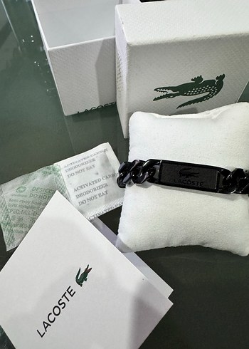 Lacoste Gri çelik Bileklik - Görsel 4