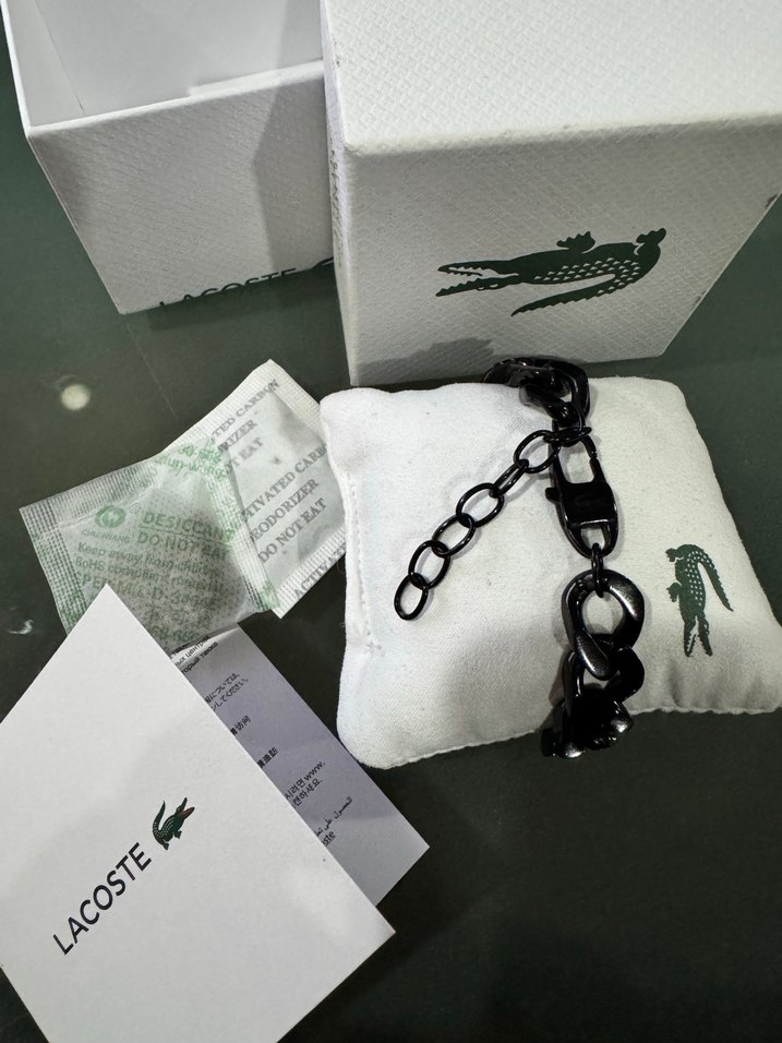 Lacoste Gri çelik Bileklik - Görsel 3