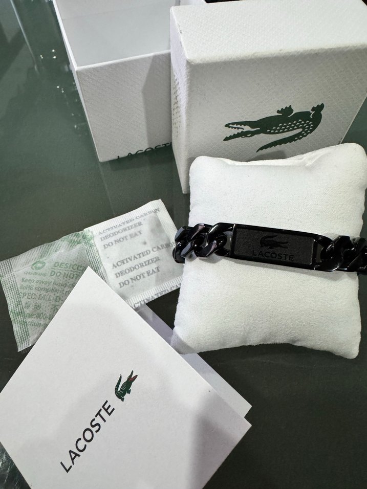 Lacoste Gri çelik Bileklik - Görsel 4