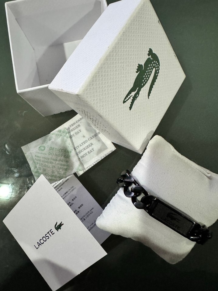 Lacoste Gri çelik Bileklik - Görsel 2