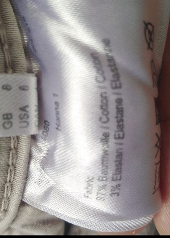 Bej Keten Kadın Pantolon Midi Boy - Görsel 5