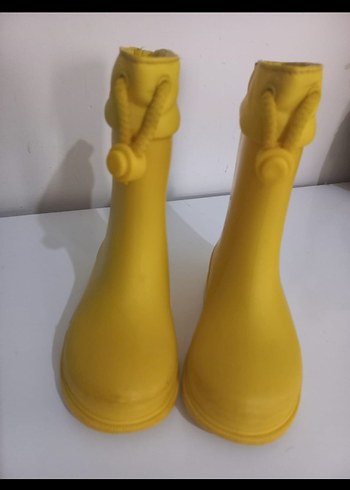 27 Beden Sarı Erkek Çocuk Lastik Bot Velcro