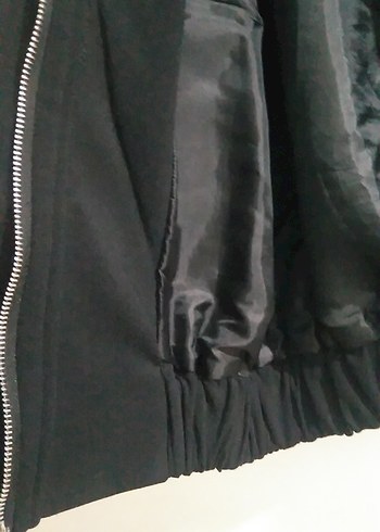 Düğmeli Siyah Midi Kadın Ceket - Görsel 6