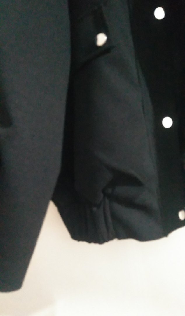 Düğmeli Siyah Midi Kadın Ceket - Görsel 3