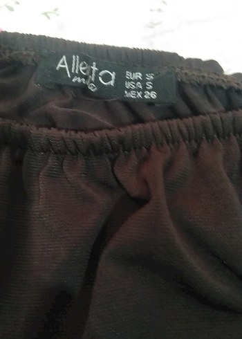 Kadın kahve Uzun Kollu Gotik Bluz - Görsel 3