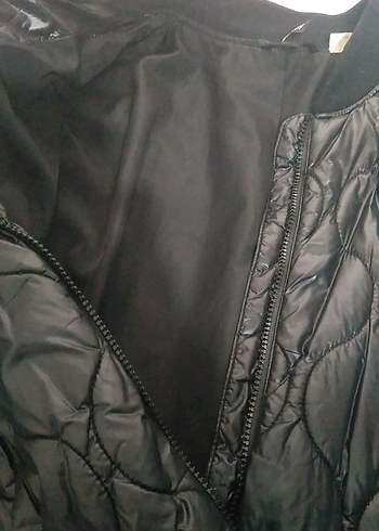 Siyah Deri Kadın Bomber Ceket - Görsel 6