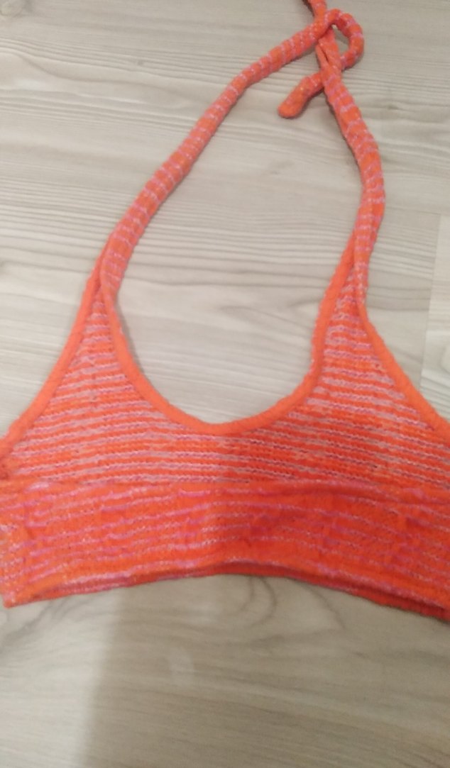 Turuncu Mini Bohem Bikini Üstü - Görsel 4