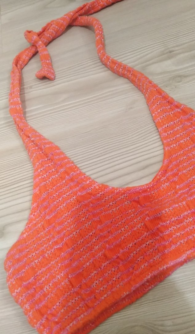 Turuncu Mini Bohem Bikini Üstü - Görsel 3