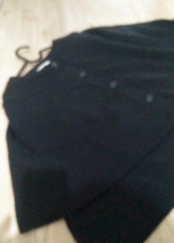 Lacivert Örgü Kadın Midi panço - Görsel 5