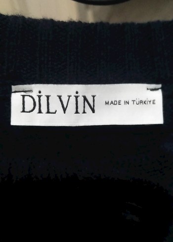 Lacivert Örgü Kadın Midi panço - Görsel 6