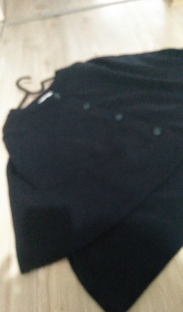 Lacivert Örgü Kadın Midi panço - Görsel 5