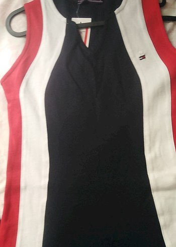 Kolsuz V Yaka Spor Midi Elbise - Görsel 8