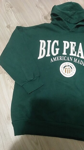 m Beden Yeşil kapişonlu sweatshirt