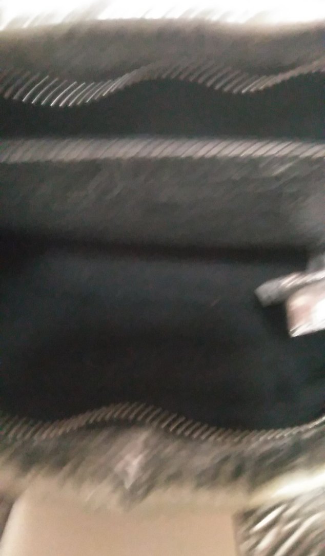 Gri Baskılı Deri Kadın Çanta - Görsel 4