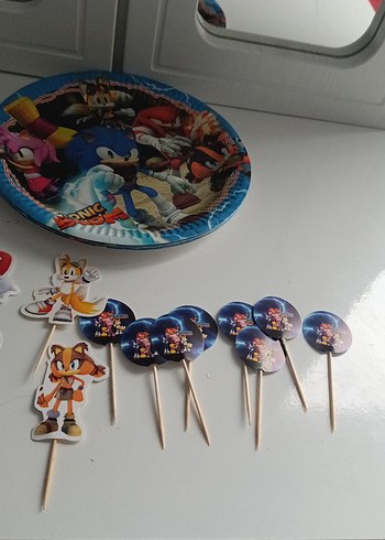Renkli Sonic the Hedgehog Figür Seti - Görsel 2