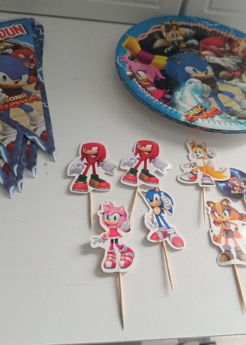 Renkli Sonic the Hedgehog Figür Seti - Görsel 3