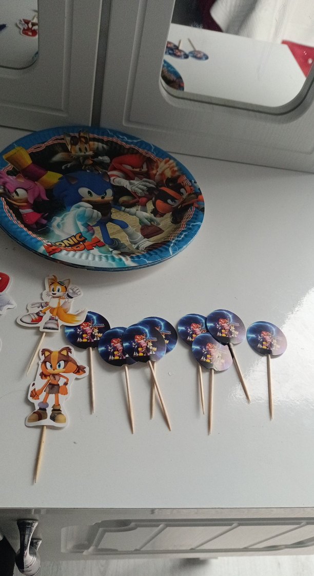 Renkli Sonic the Hedgehog Figür Seti - Görsel 2