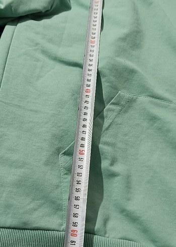 Kadın Açık Yeşil Kapüşonlu Sweatshirt - Görsel 6