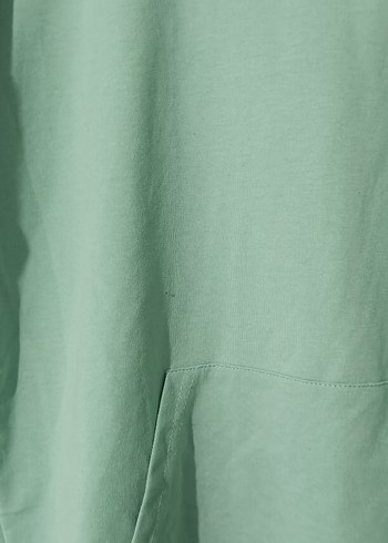 Kadın Açık Yeşil Kapüşonlu Sweatshirt - Görsel 3