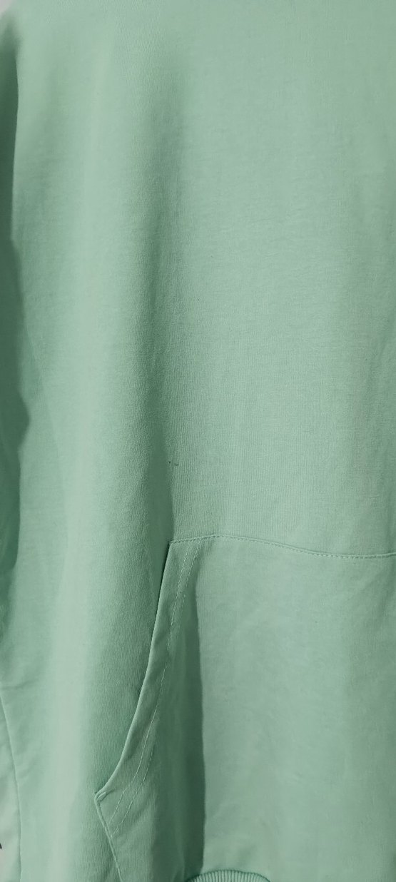 Kadın Açık Yeşil Kapüşonlu Sweatshirt - Görsel 3