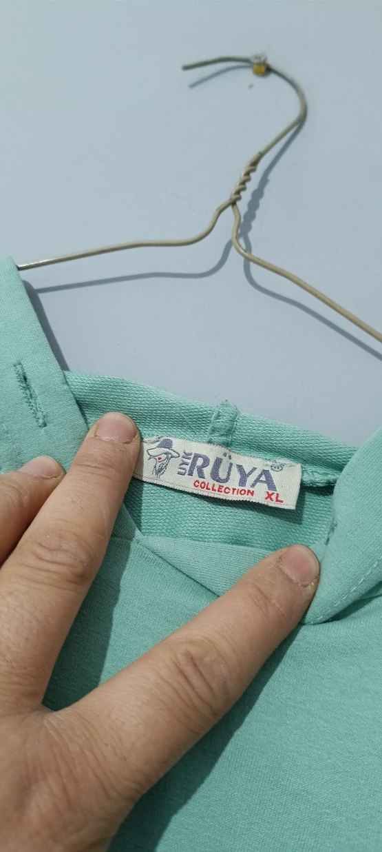 Kadın Açık Yeşil Kapüşonlu Sweatshirt - Görsel 4