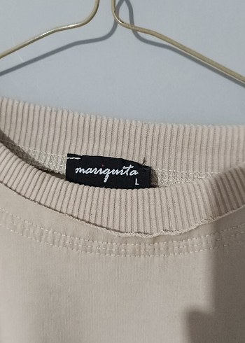 Bej Kadın Salaş Sweatshirt - Görsel 4