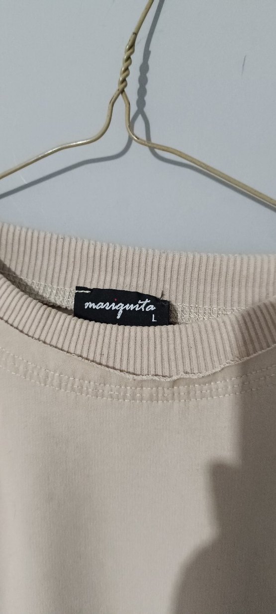 Bej Kadın Salaş Sweatshirt - Görsel 4