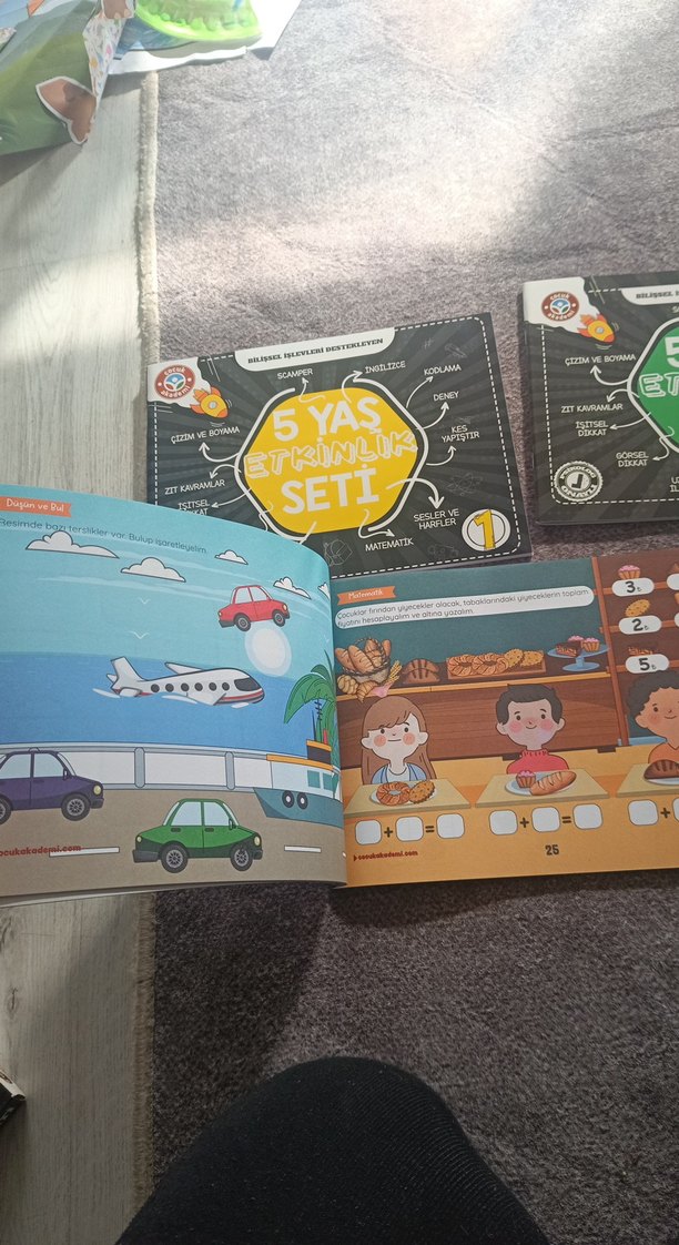 5 Yaş Etkinlik Seti - 3 Kitaplı Eğitici Set - Görsel 2