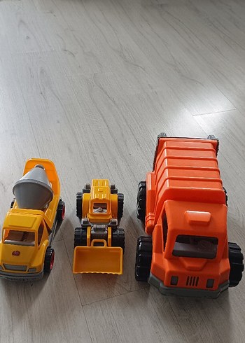 Renkli Sarı Oyuncak İnşaat Araçları Seti - Görsel 8