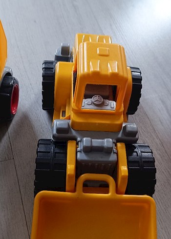 Renkli Sarı Oyuncak İnşaat Araçları Seti - Görsel 5