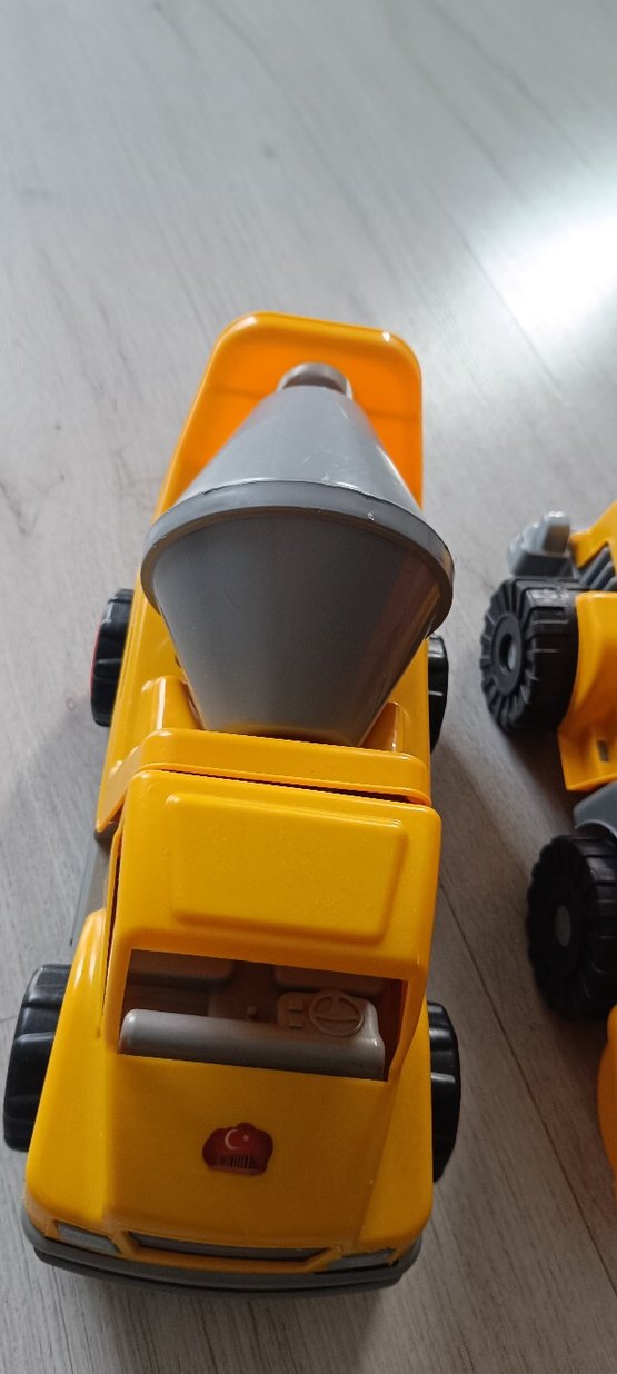 Renkli Sarı Oyuncak İnşaat Araçları Seti - Görsel 2