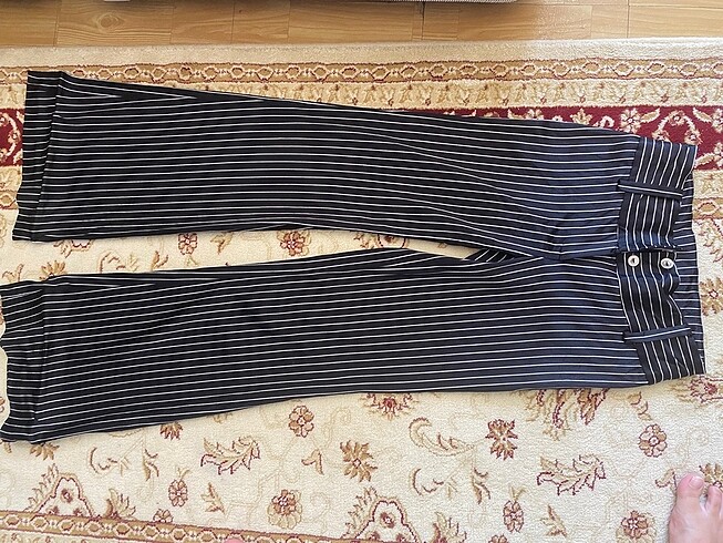 s Beden siyah Renk Saten kumaş pantolon