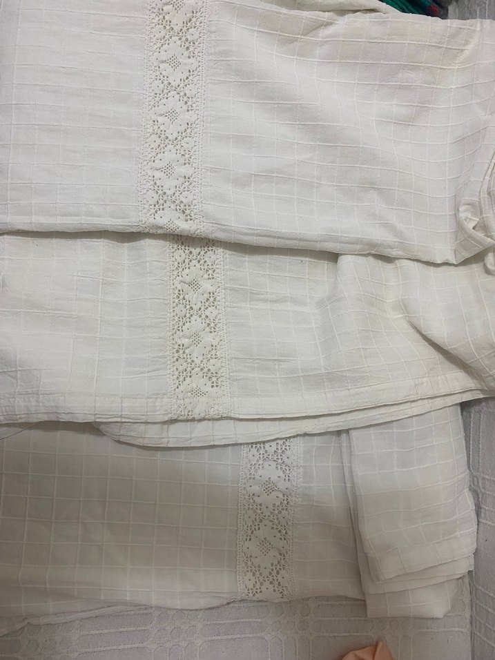 Bohem Nakışlı 3lü Beyaz Perde - Görsel 3