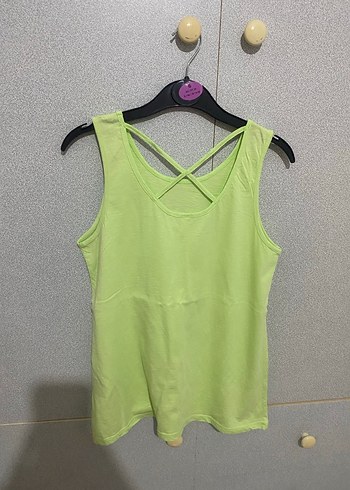 Yeşil Baskılı Kız Atlet - Görsel 2