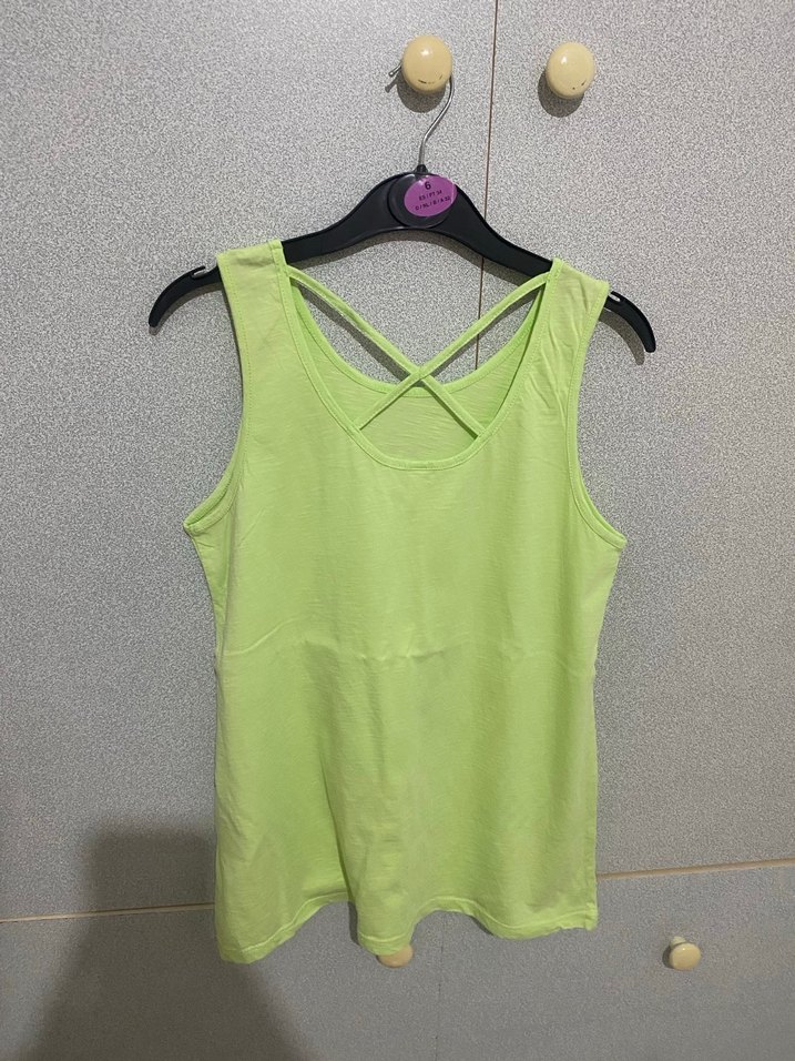 Yeşil Baskılı Kız Atlet - Görsel 2