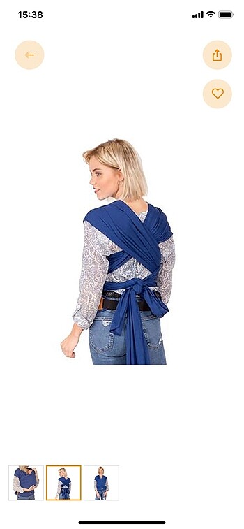 Sevi Bebe Sling bel destekli