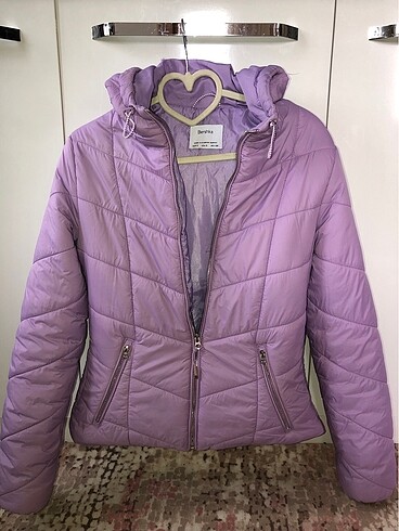 Lila Şişme mont