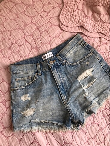 Zara mini kot şort