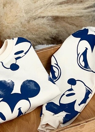 Zara Mickey mouse Disney desenli takım 9,12 ay içindir 