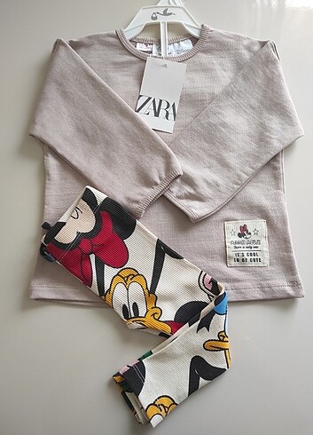 Zara Minnie mouse taytlı takım