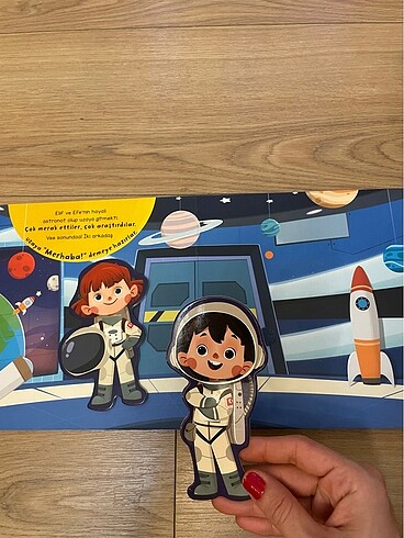 Merhaba Uzay Cırtlı Kitap - Görsel 3