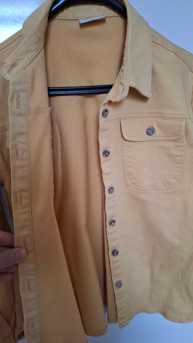 Bej Düğmeli Uzun Kollu çocuk Gömlek - Görsel 3