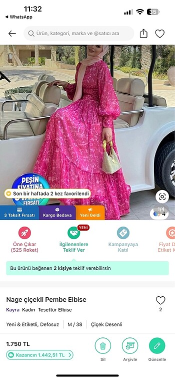 m Beden çeşitli Renk Nage sıfır etiketli ürün