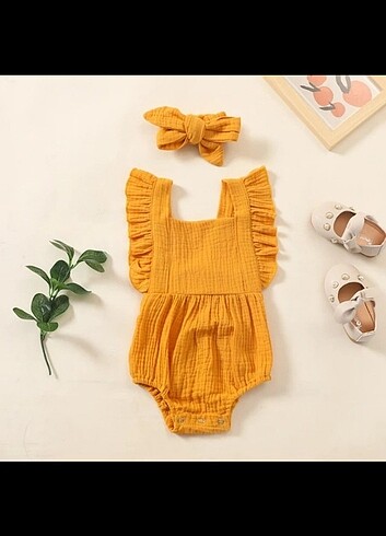bebek bandana + romper/salopet