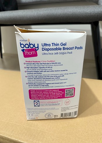 Baby Mom Ultra İnce Jelli Göğüs Pedi 100'lü - Görsel 2