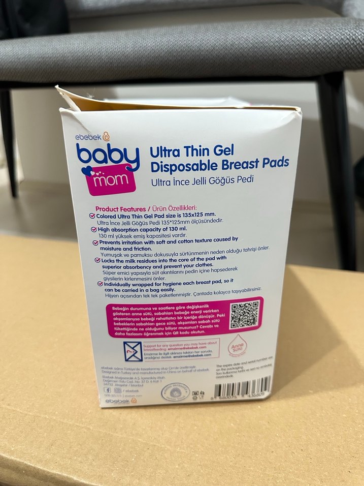 Baby Mom Ultra İnce Jelli Göğüs Pedi 100'lü - Görsel 2