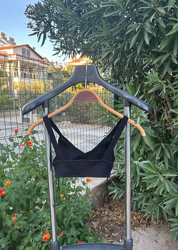 Zara Siyah Mini Bralet